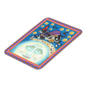 うめき声で月の男の上を牛カラフルが マグネット (左側)