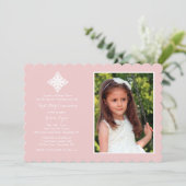 うやうやしい十字の宗教写真の招待状 招待状 (スタンド正面)