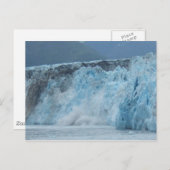 うらなり氷河がアラスカ湾に墜落する ポストカード (正面/裏面)