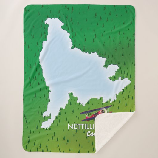 うらなり湖北ミシガン湖の地図シェルパ・ブラ シェルパブランケット (正面)