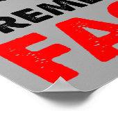 うらやましの看板おもしろいは無い ポスター (角)