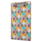 うららかな日の光のターコイズの曼荼羅のタイルパターン クリップボード (左)