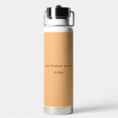 うるう年かわいいハッピーカエルモダンヴィンテージタイポグラフ ウォーターボトル (背面)