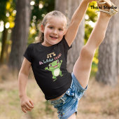 うるう年かわいいハッピーカエルモダンヴィンテージタイポグラフ Tシャツ