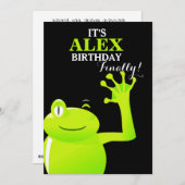 うるう年のうるう日のベビーの招待状 招待状 (正面/裏面)