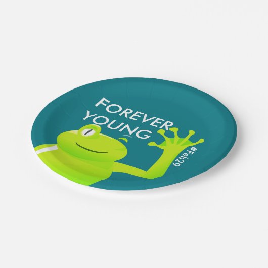 うるう年のうるう日のベビーの紙皿 ペーパープレート (アングル)