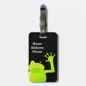 うるう年のうるう日のベビーの荷物のラベル ラゲッジタグ (裏面縦)