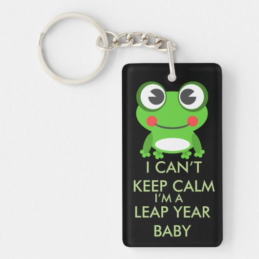 うるう年のうるう日のベビーKeychain キーホルダー (正面)