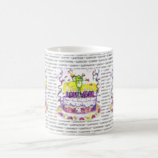 うるう年のコップのマグ コーヒーマグカップ (中央)