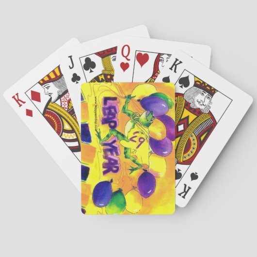 うるう年のパーティーカード トランプ (裏面)