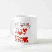 うるう年の誕生日は特別です! コーヒーマグカップ (正面左)