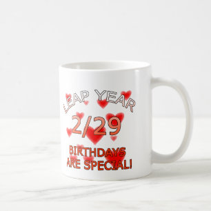 うるう年の誕生日は特別です! コーヒーマグカップ