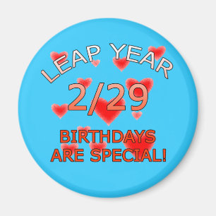うるう年の誕生日は特別です! マグネット