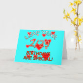 うるう年の誕生日は特別! カード (黄色い花)