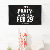 うるう年の誕生日パーティー2月29日リーパーうるう日 横断幕 (インサイチュ)