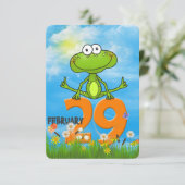 うるう年の誕生日パーティー 招待状 (スタンド正面)