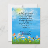 うるう年の誕生日パーティー 招待状 (裏面)