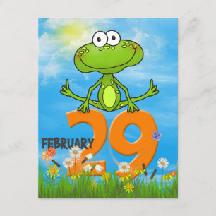 うるう年の誕生日パーティー 招待状