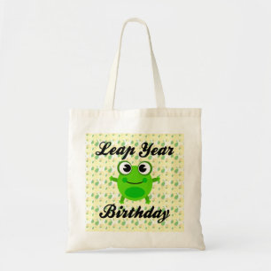 うるう年の誕生日、かわいいカエル トートバッグ