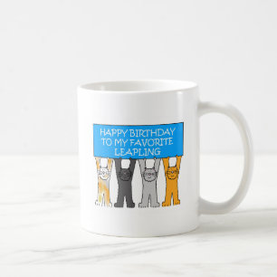 うるう年の誕生日、アメリカのスペリング コーヒーマグカップ