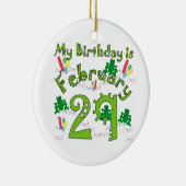 うるう年の誕生日 セラミックオーナメント (右)