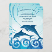 うるう年イルカ 招待状 (正面/裏面)