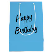 うるう年カエル誕生日 ミディアムペーパーバッグ (裏面)