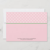 うるう年ガール フォト 出生発表 招待状 (裏面)