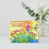 うるう年情報カード ポストカード (スタンド正面)