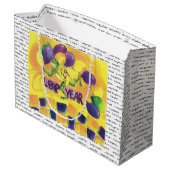 うるう年日の誕生日のギフトバッグ ラージペーパーバッグ (裏面アングル)