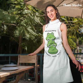 うるう年永遠に若い3カエル2月29お祝い エプロン