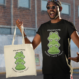 うるう年永遠に若い3カエル2月29お祝い トートバッグ