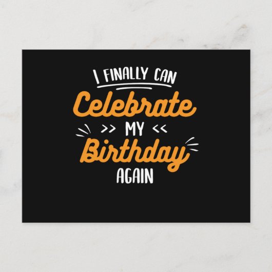 うるう年生まれ うるう年誕生日 2回目の誕生日おめでとう 私の誕生日 ポストカード (正面)