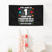 うるう年誕生日パーティー 4歳誕生日 閏日 2月 横断幕 (インサイチュ)