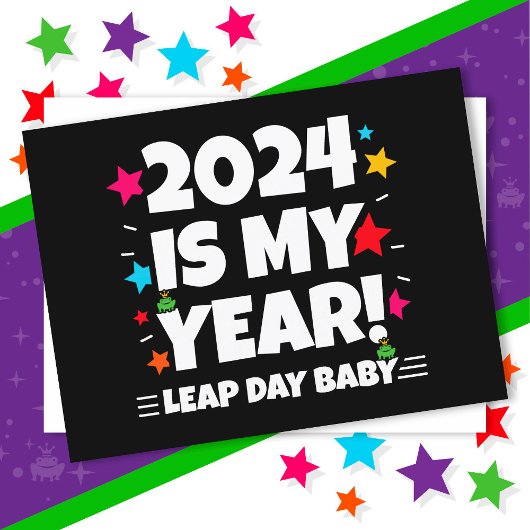 うるう年誕生日2024年は私の年 2月29日誕生日 ポストカード