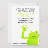 うるう年/うるう日 赤ちゃん 誕生日招待状 招待状 (裏面)