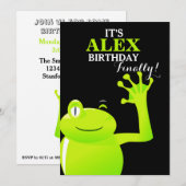 うるう年/うるう日 赤ちゃん 誕生日招待状 招待状 (正面/裏面)