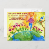 うるう年 ライム ポストカード (正面/裏面)