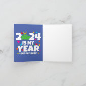 うるう日リーパー2024は私の年2月29日誕生日 カード (内部)