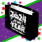 うるう日リーパー2024は私の年2月29日誕生日 ラージペーパーバッグ