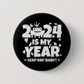 うるう日リーパー2024は私の年2月29日誕生日 缶バッジ (正面)