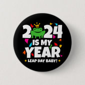 うるう日リーパー2024は私の年2月29日誕生日 缶バッジ (正面)
