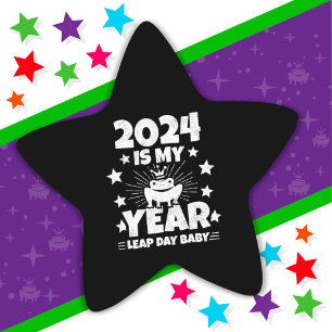 うるう日リープリング2024は私の年2月29誕生日 星シール