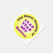 うるう日ロゴ スタンダードカクテルナプキン (角)