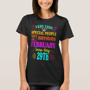うるう日誕生日うるう年誕生日2月29日 Tシャツ