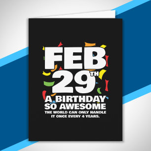 うるう日誕生日 – うるう年誕生日 カード