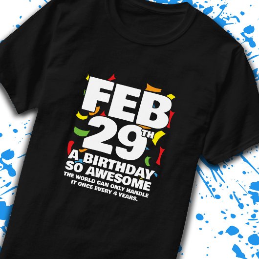 うるう日誕生日 – うるう年誕生日 Tシャツ