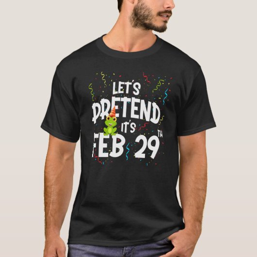 うるう日2月29日の誕生日 Tシャツ (正面)