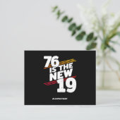 うるう日76歳の誕生日パーティー 新うるう年2月29日 ポストカード (スタンド正面)