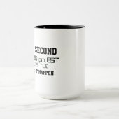 うるう秒2015年のカスタムなコーヒー・マグ マグカップ (中央)